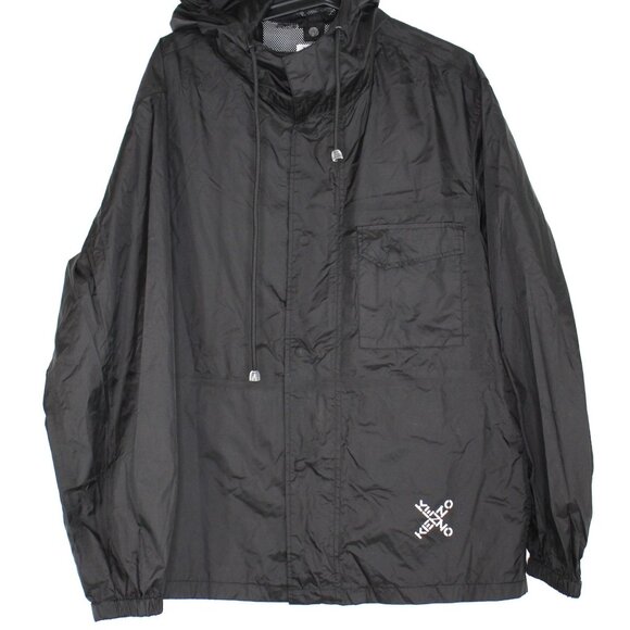 Kenzo Mens Small Nylon Hooded Windbreaker Jacket K711